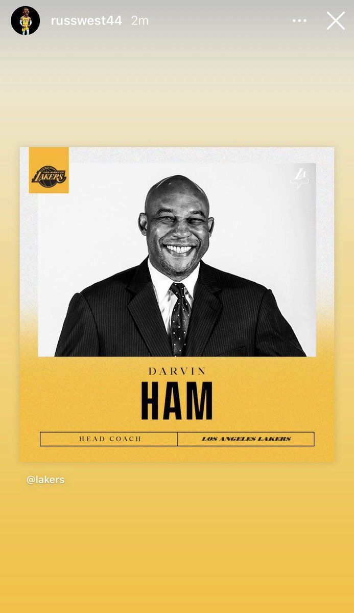 Russell Westbrook’s Blunt Reaction To Lakers Hiring Darvin Ham 1