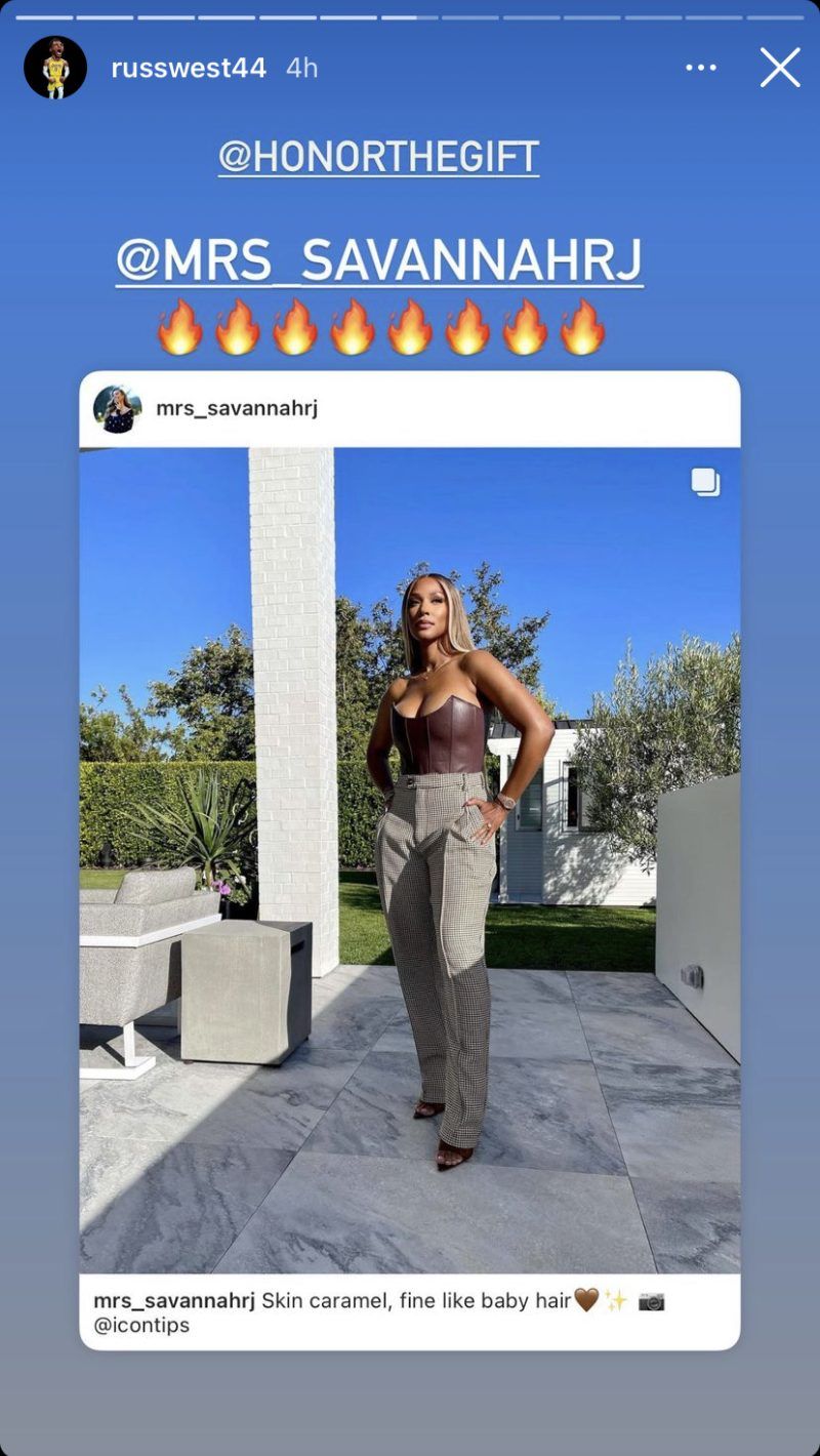 LeBron James Reacts To Russell Westbrook’s Savannah IG Comment 1