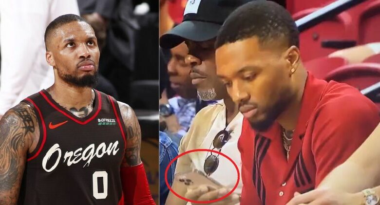 Damian Lillard Mocked After Fans See His Phone Screen (Photos)