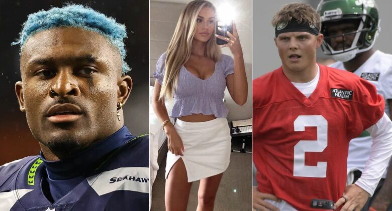 DK Metcalf’s Blunt Reaction To Zach Wilson, Abbey Gile Rumors