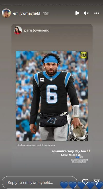 Baker Mayfield's Wife Emily’s Blunt Reaction To Panthers Trade 1
