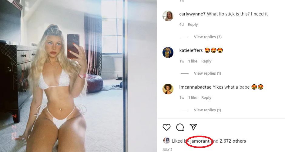Grizzlies’ Ja Morant Has His Eye On Tennis Star Haylei Snelson? (Photos) 1