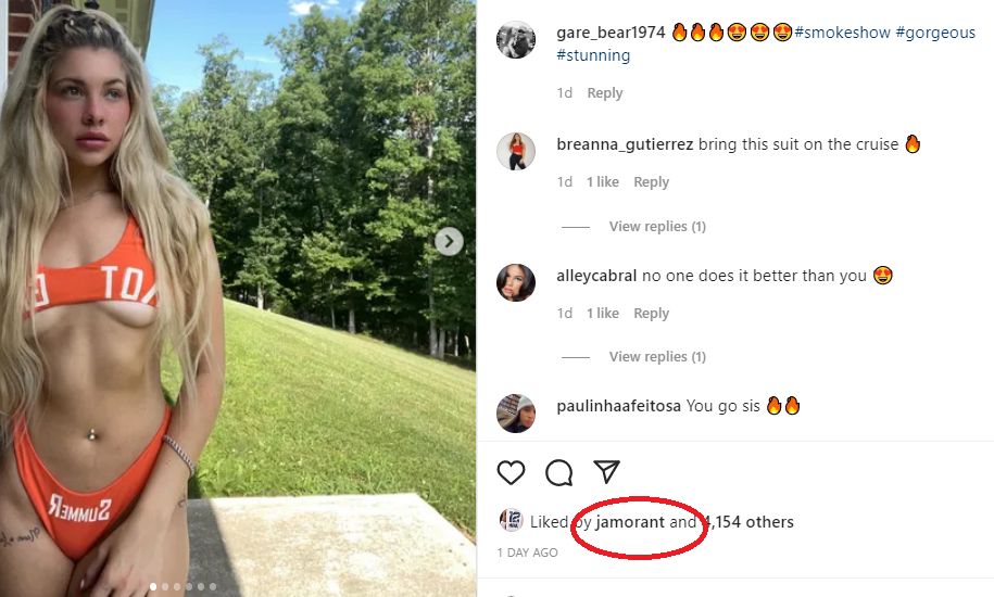 Grizzlies’ Ja Morant Has His Eye On Tennis Star Haylei Snelson? (Photos) 2
