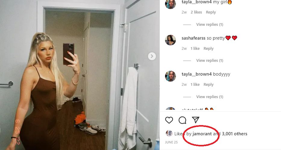 Grizzlies’ Ja Morant Has His Eye On Tennis Star Haylei Snelson? (Photos) 3