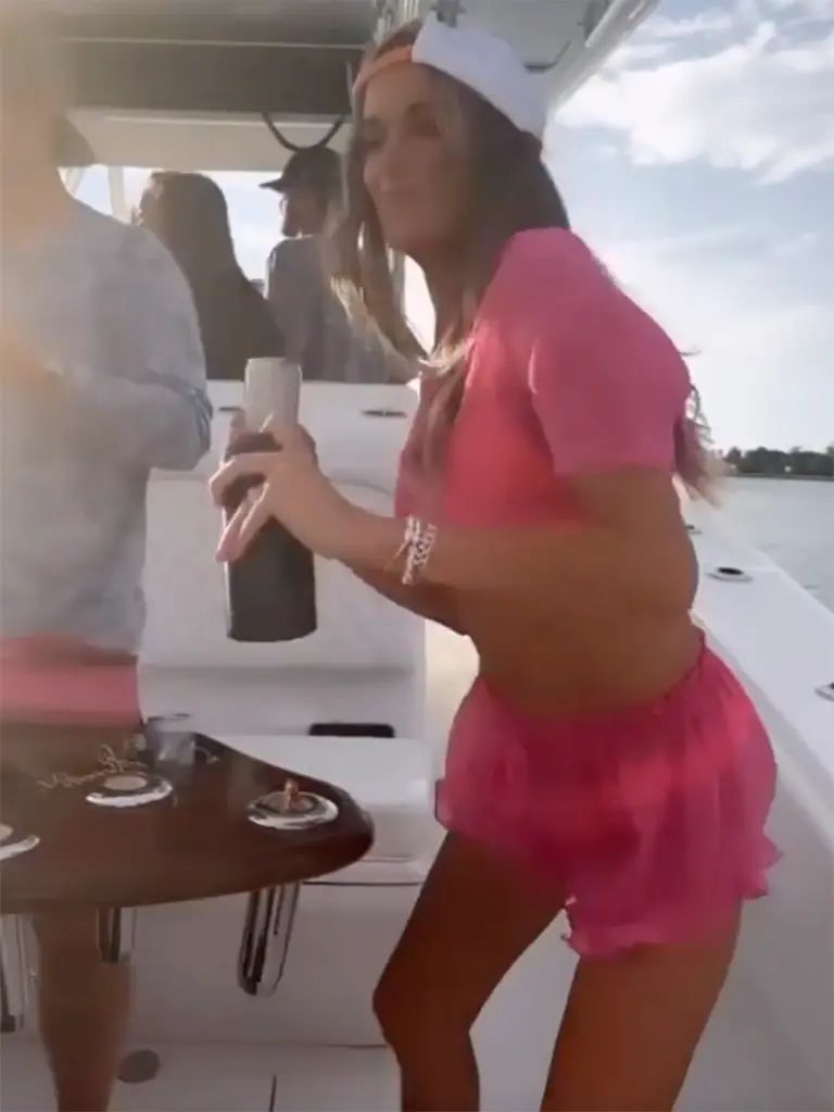 Brooks Koepka's Wife Jena Sims Posts Provocative Boat Party Photos 3