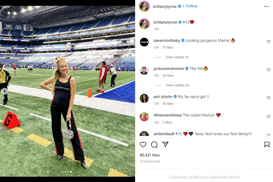 Patrick Mahomes Fiancée's 'Team Brittany' Shirts Flying Off