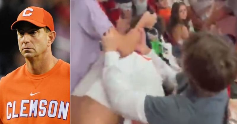 Young Boy Drops Clemson ‘Frat Dude’ At Georgia Tech Game (Video)