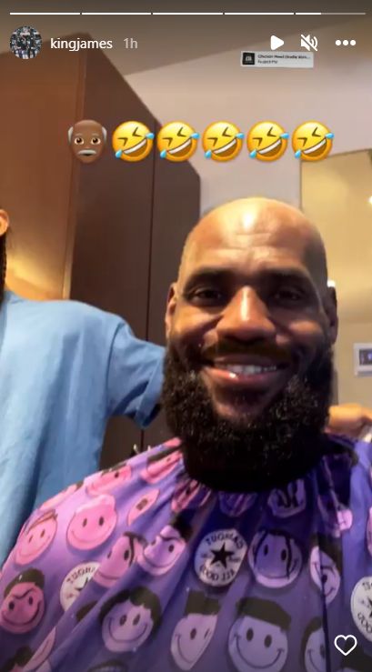 Lakers Star LeBron James Finally Rocking With Bald Look? 1