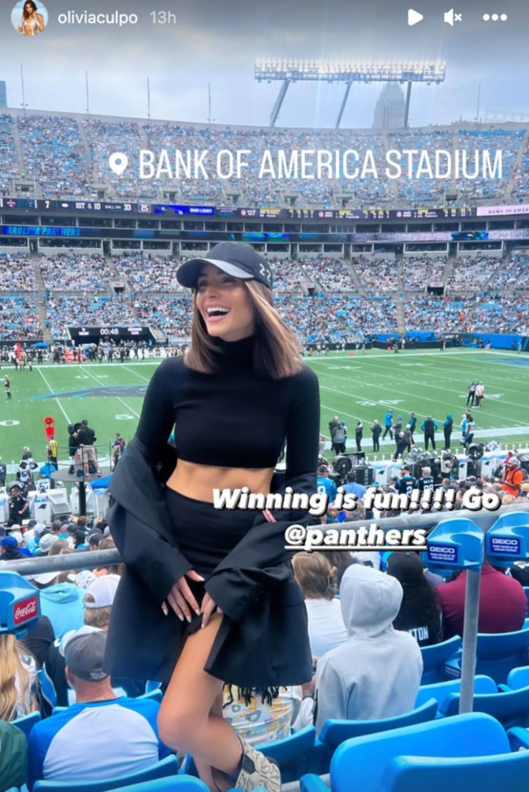 Olivia Culpo’s Outfit Causes Stir At Panthers Game (Photos) 1