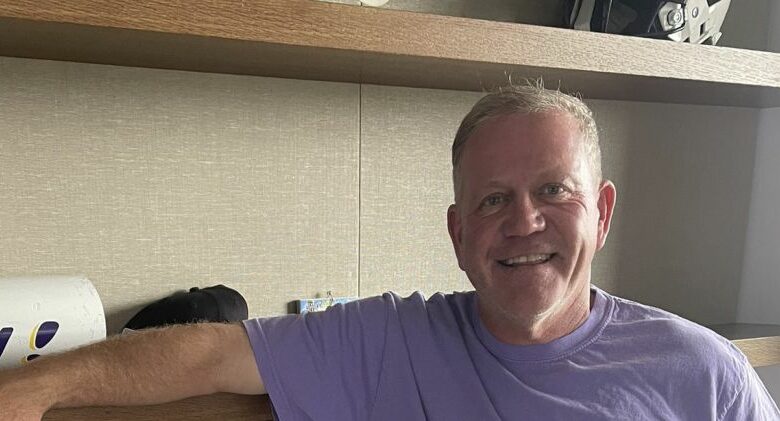 Brian Kelly’s Shirt Goes Viral After LSU Dominates Ole Miss (Photos)