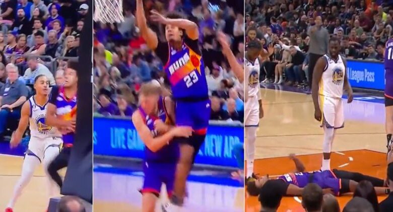 NBA Fans Debate If Play From Suns vs Warriors Was Dirty (Video)
