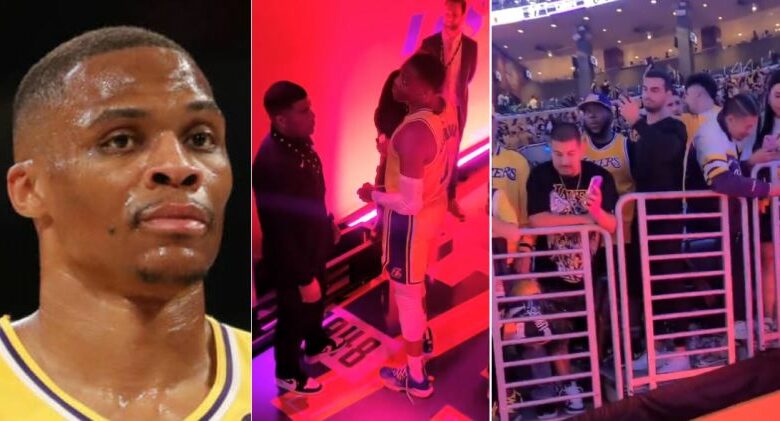 Russell Westbrook’s Scary Confrontation With Lakers Fan (Video)