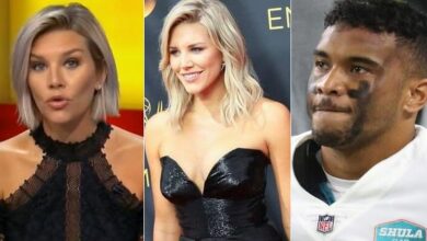 Charissa Thompson’s Outfit For Tua Tagovailoa Interview (Photos)