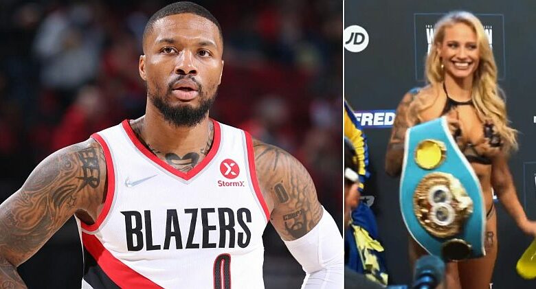 Blazers Star Damian Lillard Enamored With Ebanie Bridges (Video)