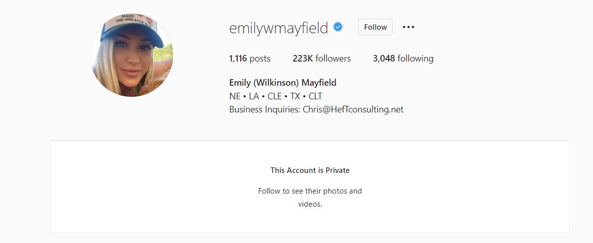 Baker Mayfield’s Wife Emily Reacts To Panthers Release (Photos) 1