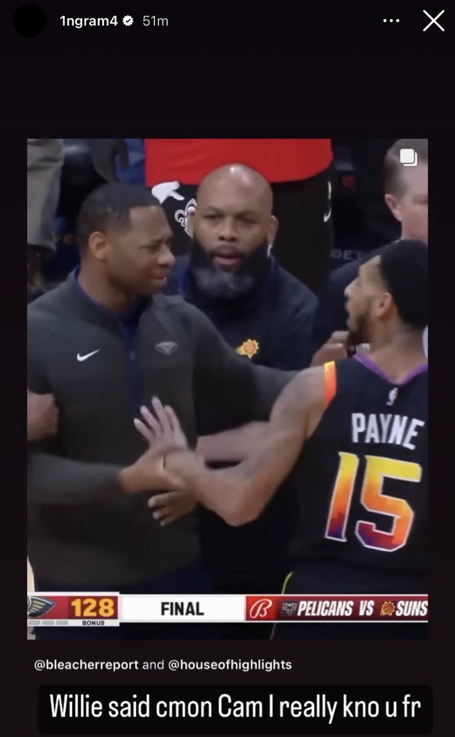 Brandon Ingram’s Brutal Message For Suns After Big Pelicans Win 3