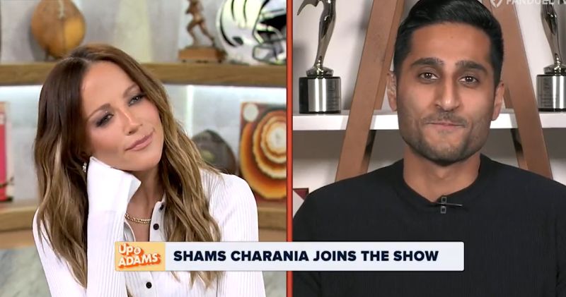 Kay Adams Flirts With Shams Charania Even Harder (Video)