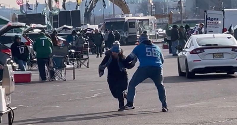 Lions Fan’s Parking Lot Encounter With Wife Goes Viral (Video) - Game 7