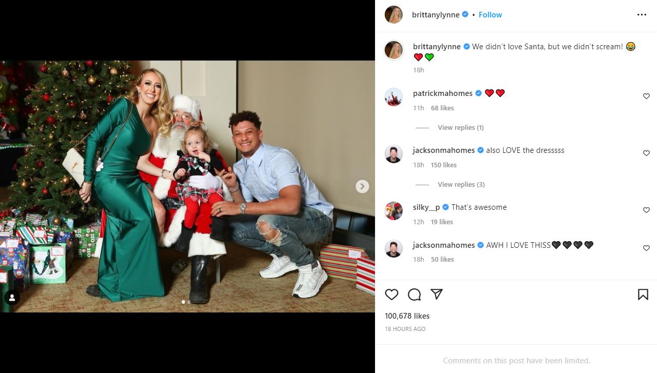 Brittany Mahomes’ Christmas Party Outfit Goes Viral (Photos) 2