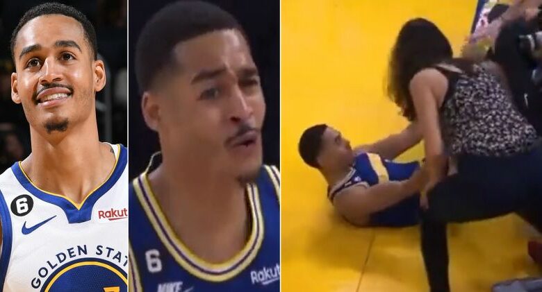 Jordan Poole Goes Off After Woman Helps Him Stand Up (Video)
