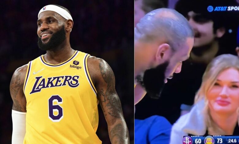 LeBron James’ Encounter With Female Lakers Fan (Video)