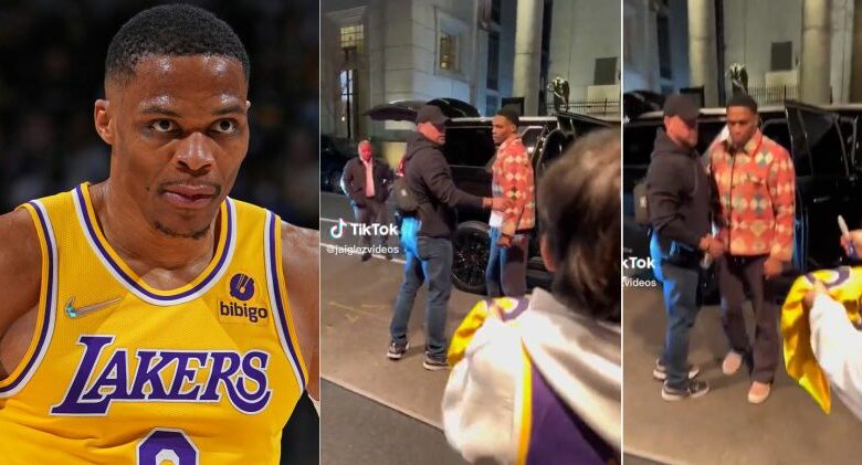 Russell Westbrook’s Unfortunate Encounter With Young Lakers Fan