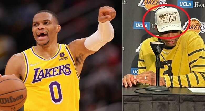 Russell Westbrook Sends Lakers Fans A Message With His Hat (Photos)