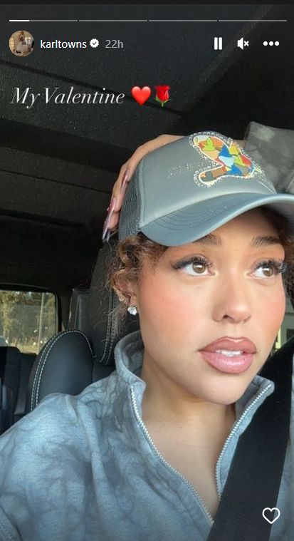 Karl-Anthony Towns, Jordyn Woods Share Valentine’s Photos 1