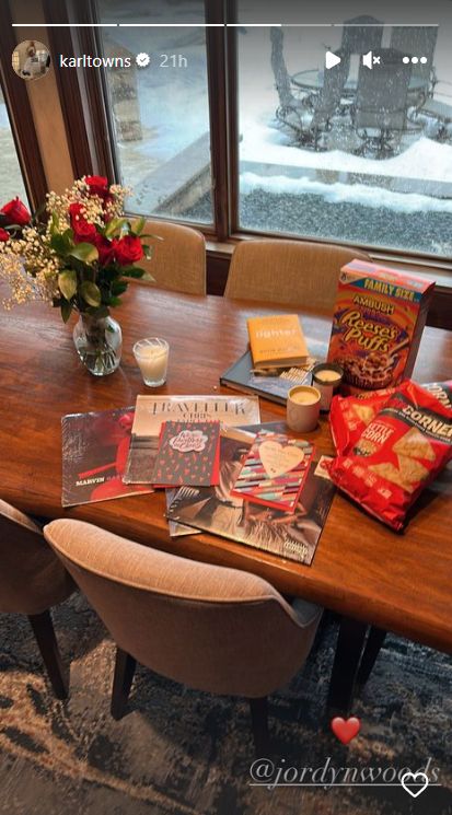 Karl-Anthony Towns, Jordyn Woods Share Valentine’s Photos 2
