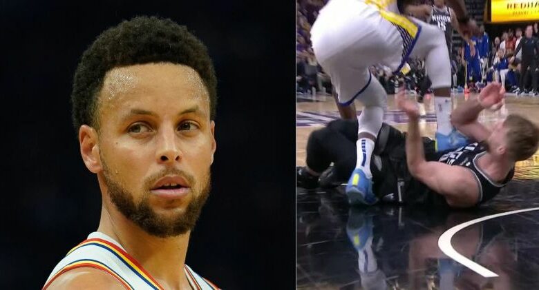 Stephen Curry’s Reaction To Draymond Green’s Domantas Sabonis Stomp