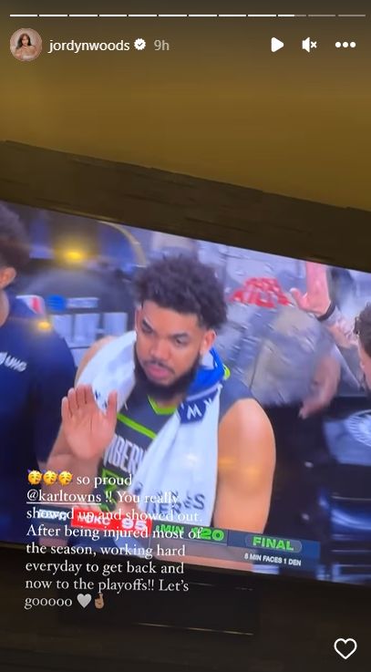 Jordyn Woods’ Message To Karl-Anthony Towns After Wolves Win 1