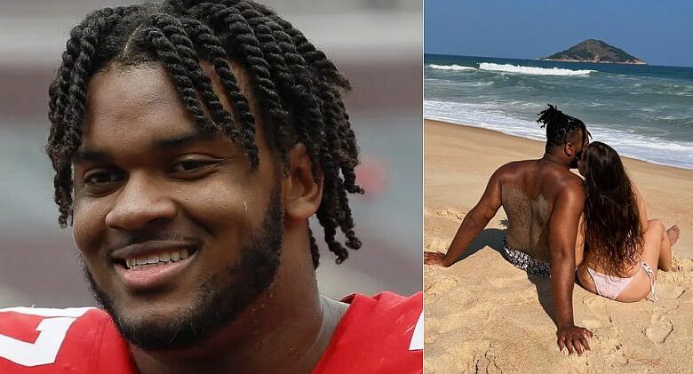 Paris Johnson’s Girlfriend Ana Causes A Stir At 2023 NFL Draft (Photos)