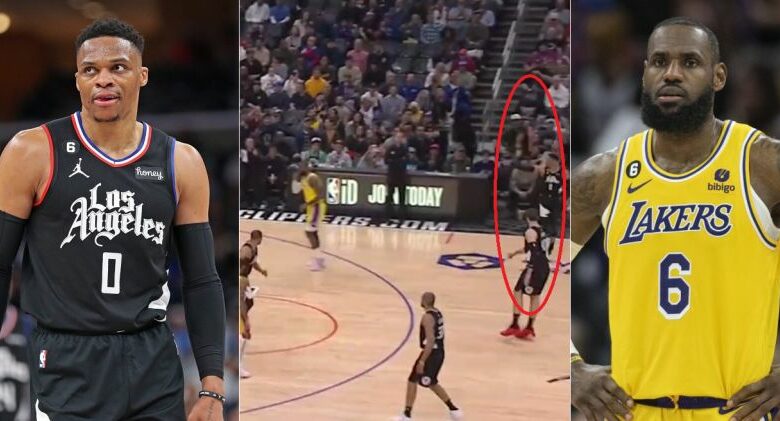Russell Westbrook Repeatedly Mocked LeBron James In Lakers Loss