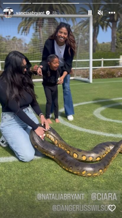 Vanessa Bryant’s Wild Snake Photos With Ciara Cause A Stir 3
