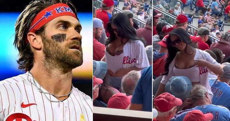 Philadelphia Phillies Fans Get Intimate At MLB Game (Video)