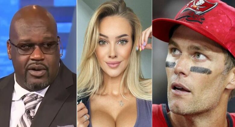 Shaq’s Photo With Tom Brady Fan Veronika Rajek Causes A Stir