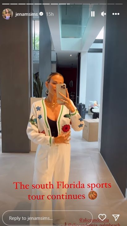 Brooks Koepka's Wife Jena Sims' Wild Outfit To Heat Game Goes Viral 2
