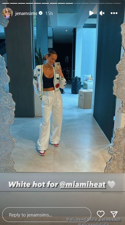 Brooks Koepka's Wife Jena Sims' Wild Outfit To Heat Game Goes Viral 3