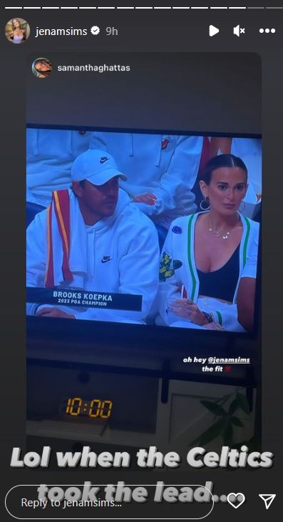 Brooks Koepka's Wife Jena Sims' Wild Outfit To Heat Game Goes Viral 5