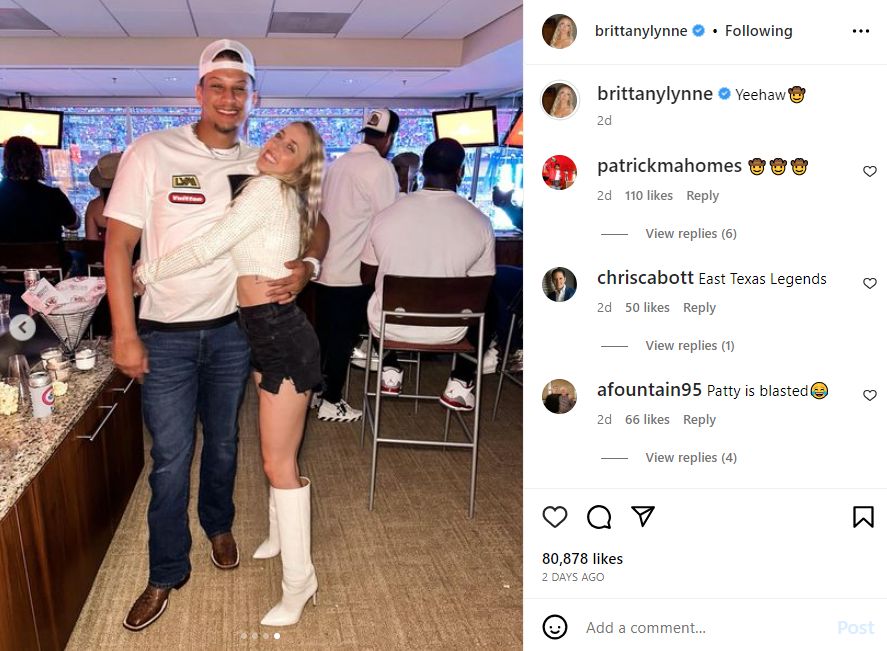 Patrick Mahomes Gets Handsy With Wife Brittany In Wild Photos 2
