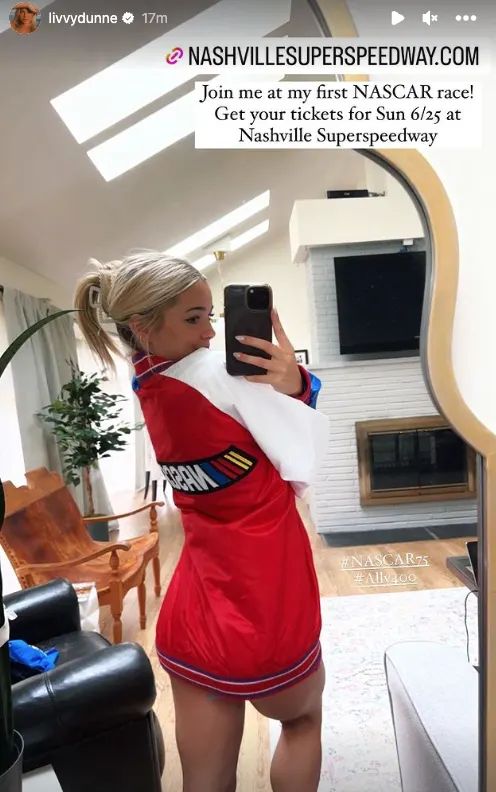 Olivia Dunne’s Photos In Nothing But NASCAR Jacket Go Viral 1