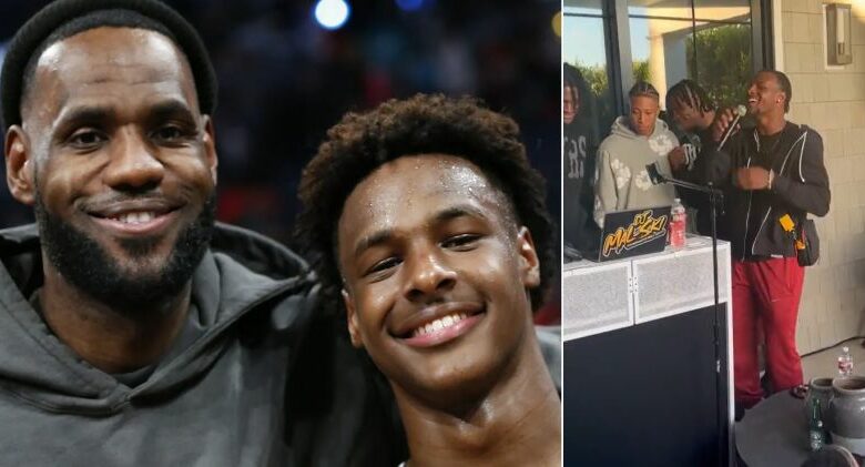 Bronny James’ Karaoke Video At USC Team Dinner Goes Viral