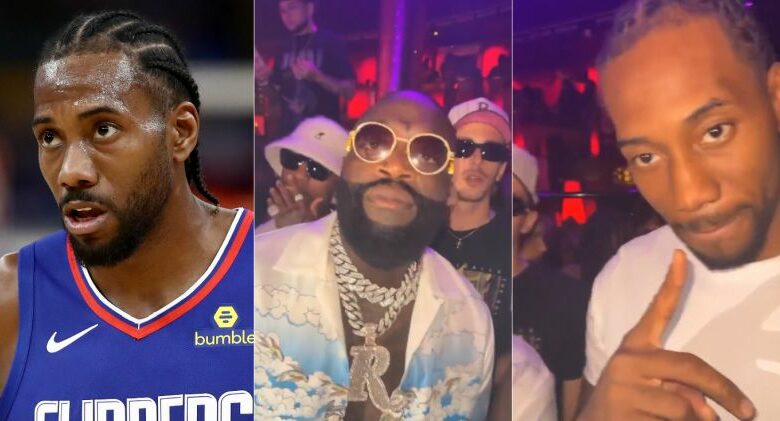 NBA Fans React To Kawhi Leonard Partying At Club With Rick Ross