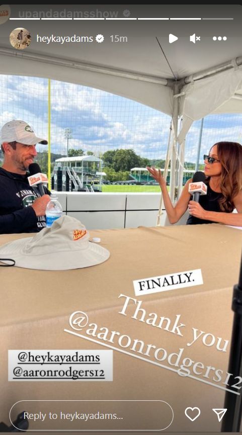 Kay Adams’ Photos With Aaron Rodgers, New York Jets Cause A Stir 5