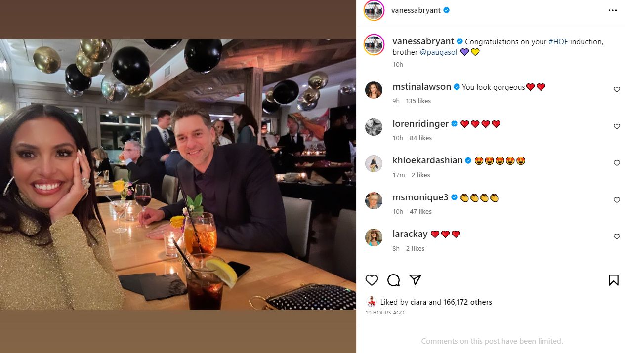 Vanessa Bryant’s Outfit To Pau Gasol’s HOF Ceremony Causes A Stir 4