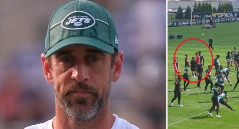 Aaron Rodgers’ Encounter With Jets Water Girl Causes A Stir (Video)
