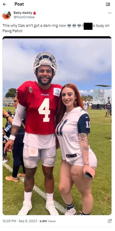 Dak Prescott’s ‘Special Friend’ From Cowboys Game Identified (Photos) 1