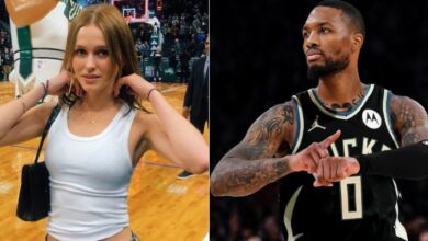 Mallory Edens’ Outfit To Damian Lillard’s Bucks Debut Goes Viral (Photos)
