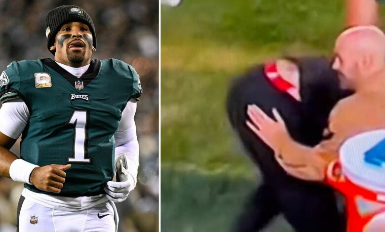 Eagles Staffer In Red Thong Steals The Show During Cowboys Game