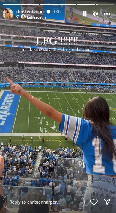 Jared Goff’s Soon-To-Be Wife Christen Harper’s Outfit To Lions Game Goes Viral (Photos) 2
